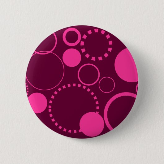 Cirkels & Stippen Ronde Button 5,7 Cm (Voorkant)