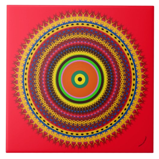 cirkels tegeltje (Voorkant)