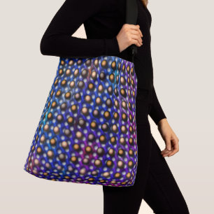 Cirkels tekenen die eruitzien als bollen of gaten crossbody tas