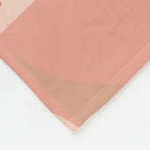 Cirkels uit het midden van de eeuw: modern geometr fleece deken (Hoek)