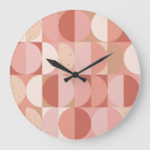 Cirkels uit het midden van de eeuw: modern geometr grote klok (Voorkant)