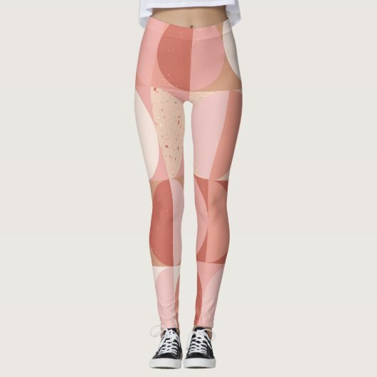 Cirkels uit het midden van de eeuw: modern geometr leggings (Voorkant)