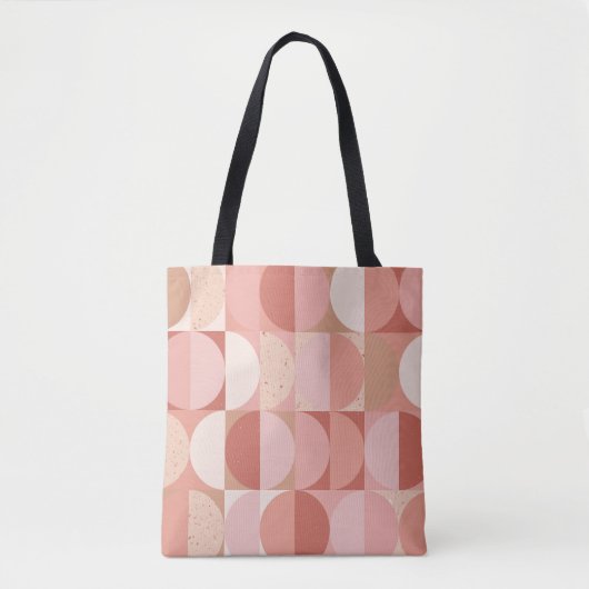 Cirkels uit het midden van de eeuw: modern geometr tote bag (Voorkant)