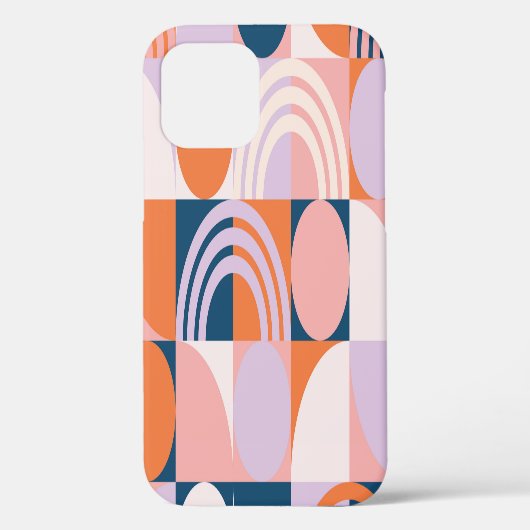 Cirkels uit het midden van de eeuw Strepen: geomet Case-Mate iPhone Case (Achterkant)