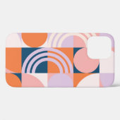 Cirkels uit het midden van de eeuw Strepen: geomet Case-Mate iPhone Case (Achterkant (horizontaal))