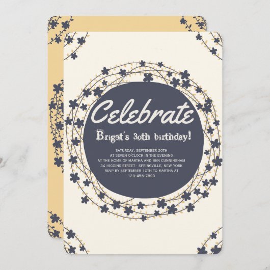 Cirkels Uitnodiging (Voorkant / Achterkant)