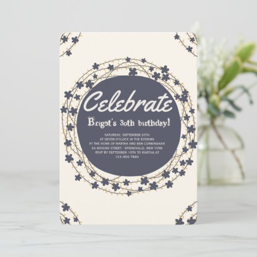 Cirkels Uitnodiging (Staand voorkant)