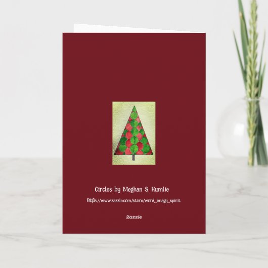 Cirkels, vakantieboom, kaart (Achterkant)