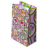 cirkels van bloemen klein cadeauzakje (Achterkant Gekanteld)