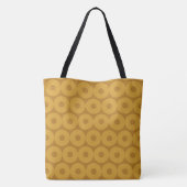 Cirkels van Brown Funky Tote Bag (Achterkant)