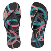 Cirkels van de horizon teenslippers (Voetbed)