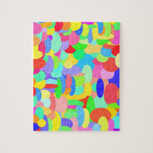 Cirkels van de kleurenpuzzel legpuzzel