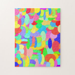 Cirkels van de kleurenpuzzel legpuzzel