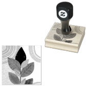 Cirkels van gebladerte Natuur Botanisch Scrapbooki Rubberstempel (Gestempeld)