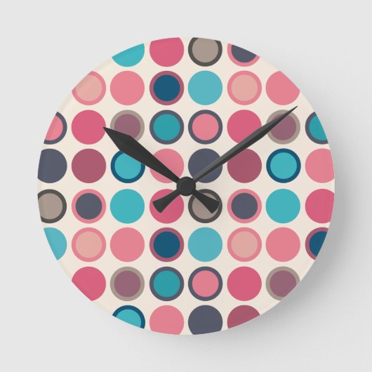 Cirkels van Horizon 3 Ronde Klok (Voorkant)