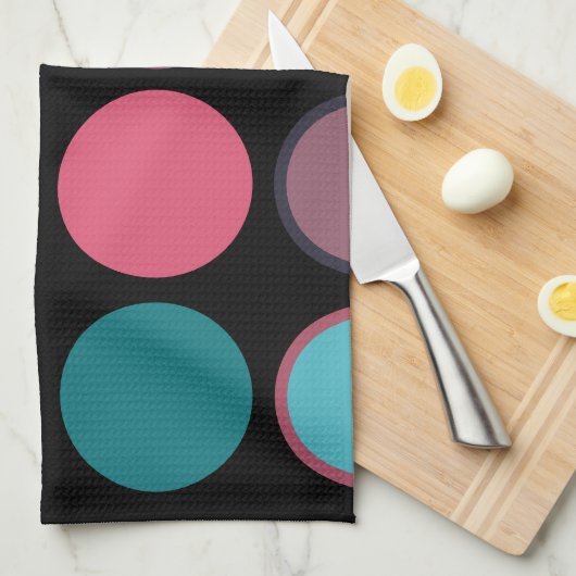 Cirkels van Horizon 3 Theedoek (Quarter Fold)