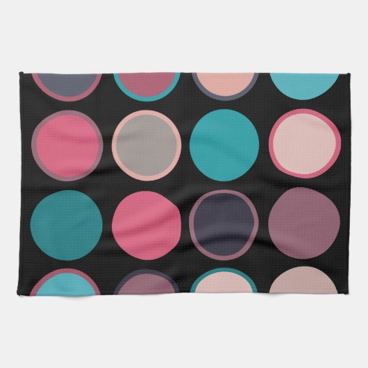 Cirkels van Horizon 3 Theedoek (Horizontaal)