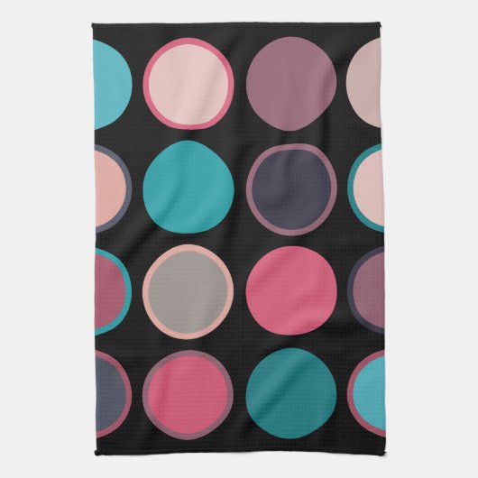 Cirkels van Horizon 3 Theedoek (Verticaal)