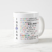 cirkels van Indiana - talen van Indiana 1p Grote Koffiekop (Voorkant rechts)
