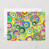 Cirkels van kleuren briefkaart (Voorkant / Achterkant)