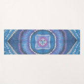 Cirkels & Vierkantjes Tie Dye Yogamat (Voorkant (horizontaal))