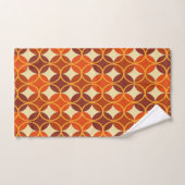 Cirkels voor cirkels - Oranje en bruin Bad Handdoek (Handdoek)