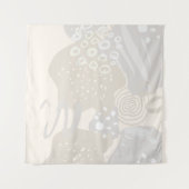 Cirkels voor hedendaagse Abstracte vormen pasta Wandkleed (Voorkant (horizontaal))