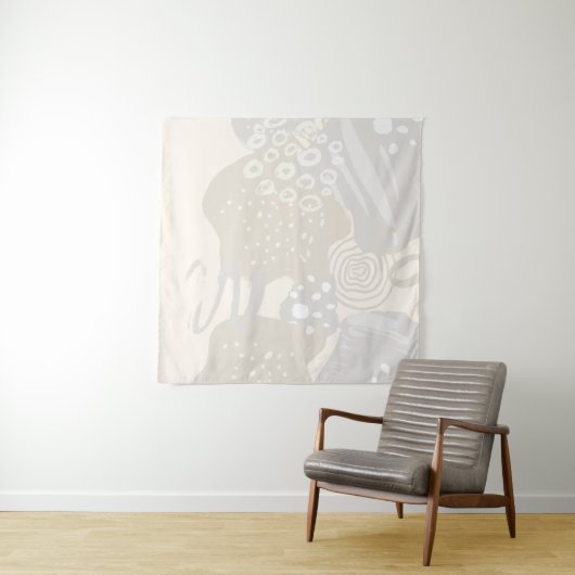 Cirkels voor hedendaagse Abstracte vormen pasta Wandkleed (In Situ (horizontaal))