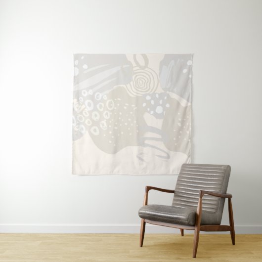 Cirkels voor hedendaagse Abstracte vormen pasta Wandkleed (In situ)