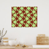 Cirkels voor het wandeffect van de optische illusi poster (Keuken)