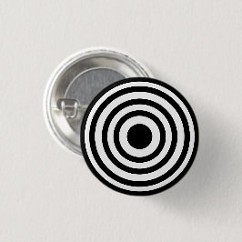 Cirkels voor Novelty Black en White Bullseyes Ronde Button 3,2 Cm