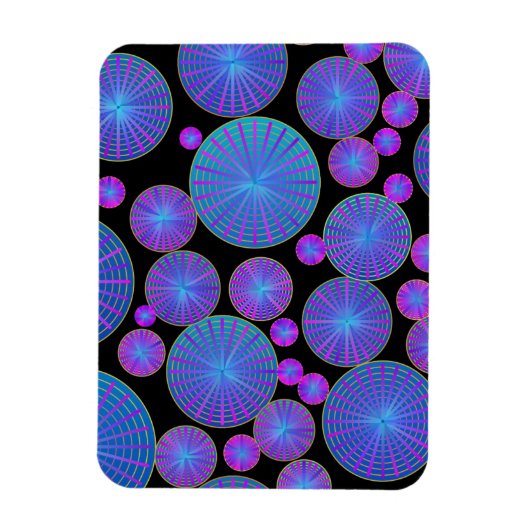 cirkels Wielen en schijven met vlokken Magneet (Verticaal)