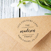 Cirkelscript | Creëer Uw eigen retouradres Rubberstempel