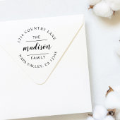 Cirkelscript | Creëer Uw eigen retouradres Zelfinktende Stempel