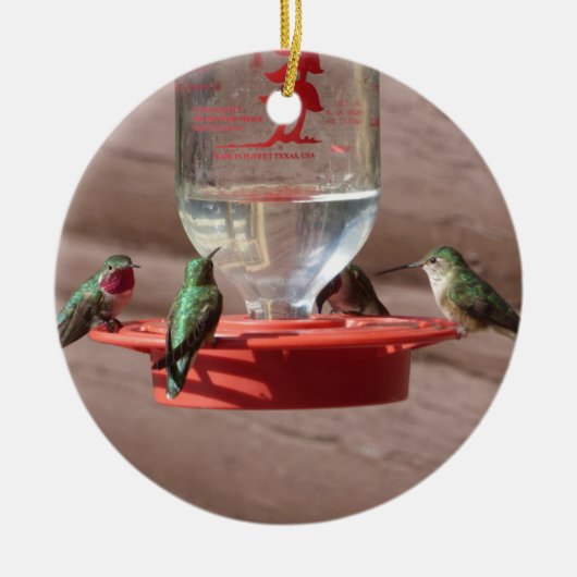 Cirkelsierbloem Keramisch Ornament (Voorkant)