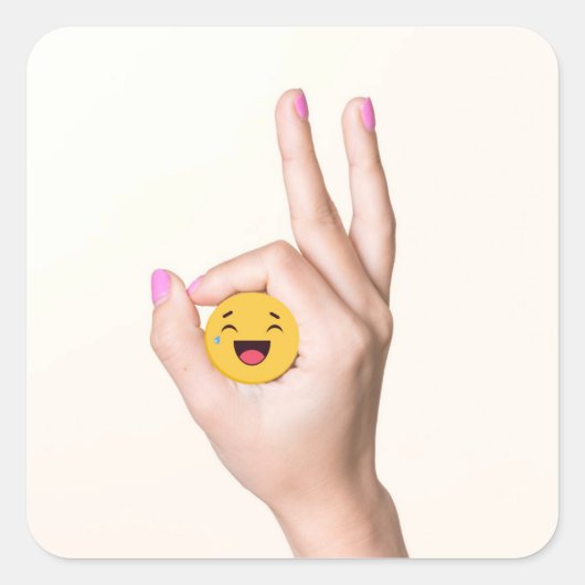 Cirkelspel OK, je hebt je Vierkante Sticker (Voorkant)