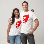 Cirkelspel rood t-shirt (Unisex)