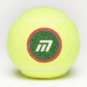 cirkelspeler's name-monogram tennisballen (Voorkant)