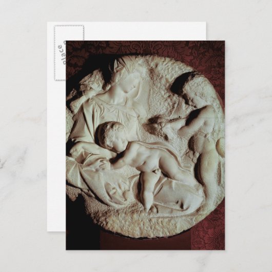 Cirkelsteen van Tondo Taddei Briefkaart (Voorkant / Achterkant)