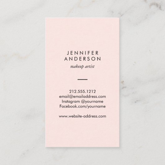  cirkelstempel Logo roze afspraak Afsprakenkaartje (Achterkant)