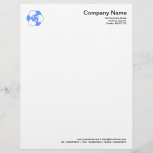 Cirkelsymbool 04 uitsnijden - Babyblauw Briefhoofd Ontwerp
