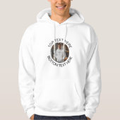 Cirkeltekst met afbeelding Stijlvolle gepersonalis Hoodie (Voorkant)