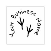 Cirkeltekst & Vogeldruk Zelfinkt Rubberstempel Zelfinktende Stempel (Design)