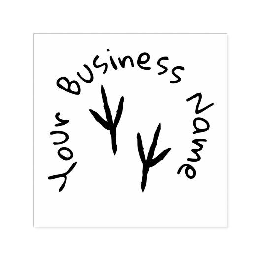 Cirkeltekst & Vogeldruk Zelfinkt Rubberstempel Zelfinktende Stempel (Design)