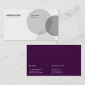 CirkelVenn (diep paars) Visitekaartje (Voorkant / Achterkant)