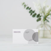 CirkelVenn (diep paars) Visitekaartje (Staand voorkant)