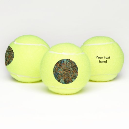 Cirkelverfabstract ontwerp tennisballen (Multi)