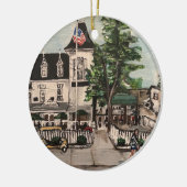 Cirkelversiering "The Park Hotel at Put-in Bay" Keramisch Ornament (Links)