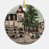 Cirkelversiering "The Park Hotel at Put-in Bay" Keramisch Ornament (Achterkant)