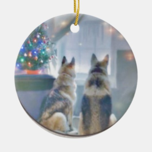 Cirkelversieringen Keramisch Ornament (Voorkant)